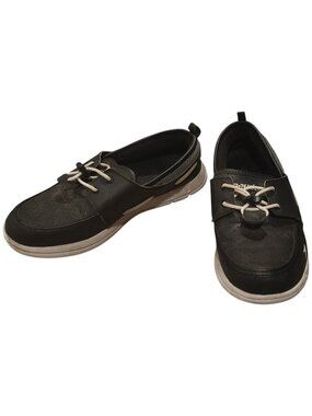 Speedo Black Slip On Boat Shoes Women's Size 8